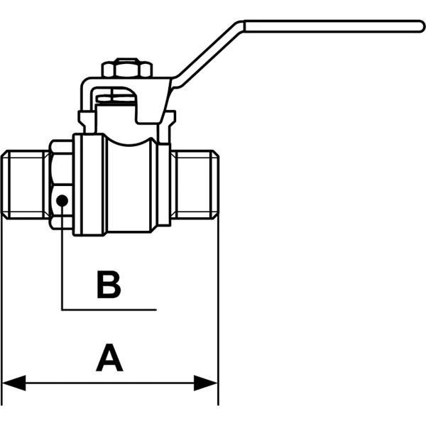 Vanne Robinet Vanne Laiton Cylindrique Mâle Mâle G1 2" PN 40 Bar Prevost RSIM 21 1 Vanne Robinet Vanne Laiton Cylindrique Mâle Mâle G1 2" PN 40 Bar Prevost RSIM 21