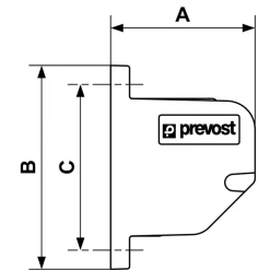 Souflette à Air Support De Fixation Mural Pour Soufflettes PREVO S1 Prevost BG FIX