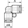 Raccords Autobloquant Pour Air Raccord Autobloquant Coudé égal 90° Diamètre 8 Mm Prevost RPC ET0808