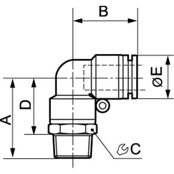 Raccords Autobloquant Pour Air Coude 90° Mâle Conique Orientable 1/4" Pour Tube Diamètre Extérieur 10 Mm Prevost RPC MR1001 2 Raccords Autobloquant Pour Air Coude 90° Mâle Conique Orientable 1/4" Pour Tube Diamètre Extérieur 10 Mm Prevost RPC MR1001 – Image 2