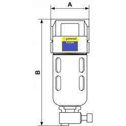 Filtres Régulateurs Filtre G 1/4 Femelle Filtration 5µ : Prevost TF 105 3660058188869