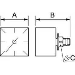 Filtres RĂ©gulateurs Manomètre Boîtier Carré 40 X 40 Mm : Prevost 32478-10 3660058047593