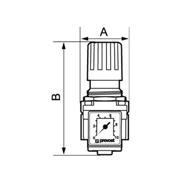 Filtres Régulateurs Régulateur Avec Manomètre G3/8 0.5-10 Bar Prevost TR M2 3660058097666 2 Filtres Régulateurs Régulateur Avec Manomètre G3/8 0.5-10 Bar Prevost TR M2 3660058097666 – Image 2