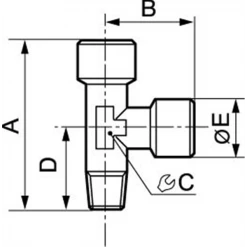 Mamelons Pour Raccords Pneumatiques Té égal Femelle Mâle Conique En Bout G1/2 X R1/2 : Prevost A13 1212