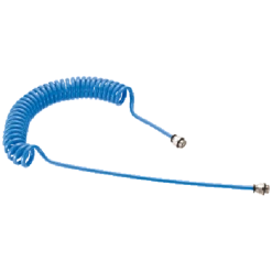 Tuyau Spiralé Pneumatique Tuyau Spiralé Polyuréthane Raccords Mâles G1/4 4x6 2 M Prevost PUS42