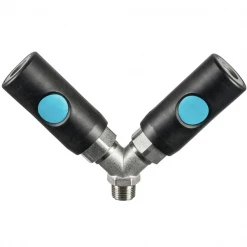 Raccord Rapide Pneumatique Distributeur Fixe à 2 Directions Prevost ISC 08 - Mâle 3/8