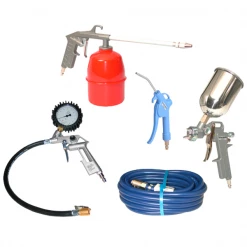 Assortiment Accessoires Pneumatique Kit 5 Accessoires Compresseur Raccord Rapide Corps Alu Lacmé 325500