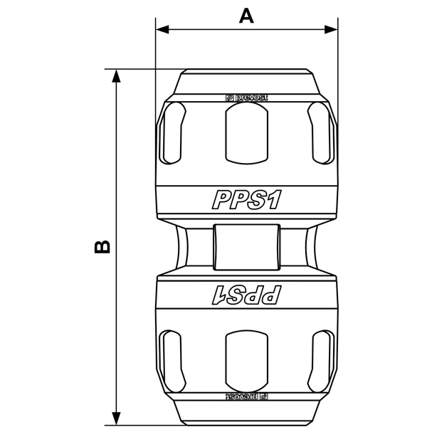 Raccord Air Comprimé Aluminium Raccord PPS Union Simple Femelle Pour Tube 32 Prevost PPS1 UN32 2 Raccord Air Comprimé Aluminium Raccord PPS Union Simple Femelle Pour Tube 32 Prevost PPS1 UN32 – Image 2