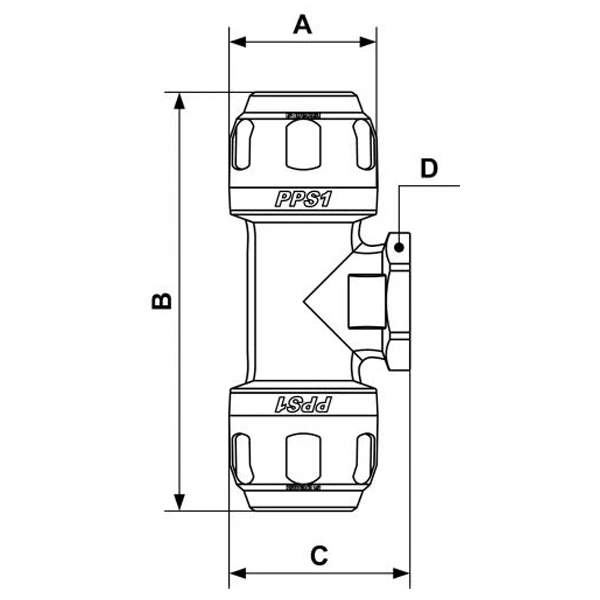 Réseau De Tuyauterie, Tubes Pvc, Air Et Gaz Té Fileté Femelle Cylindrique Aluminium G 1/2 - Prevost PPS1 TT2512 - Pour Tubes De 25 Mm - Réseau Air Comprimé 2 Réseau De Tuyauterie, Tubes Pvc, Air Et Gaz Té Fileté Femelle Cylindrique Aluminium G 1/2 - Prevost PPS1 TT2512 - Pour Tubes De 25 Mm - Réseau Air Comprimé – Image 2