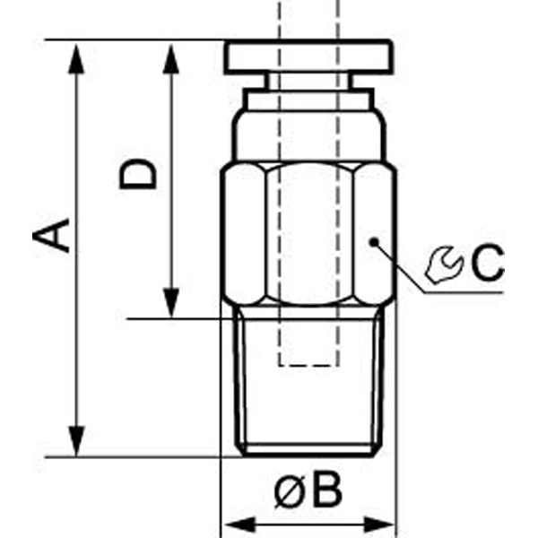Raccords Autobloquant Pour Air Raccord Instantané Droit 1/4 6 Mm : Prevost RPD MR0801 RPDMR0601 1 Raccords Autobloquant Pour Air Raccord Instantané Droit 1/4 6 Mm : Prevost RPD MR0801 RPDMR0601