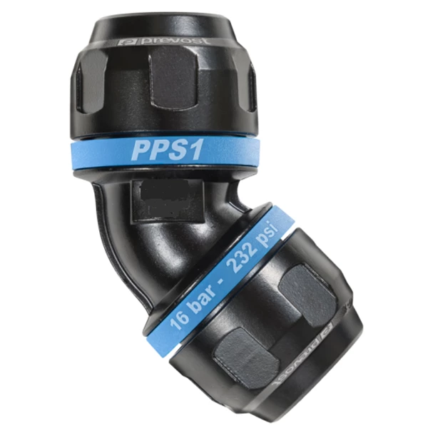 Raccord Air Comprimé Aluminium Coude égal Aluminium 45° - PPS1 4C25 Prevost - Pour Tube Extérieur De 25 Mm 2 Raccord Air Comprimé Aluminium Coude égal Aluminium 45° - PPS1 4C25 Prevost - Pour Tube Extérieur De 25 Mm – Image 2